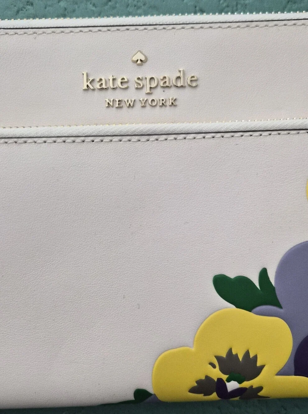 Kate Spade Wild Petal Floral Medium Wristlet Parchment Multi Whimsical Style
